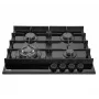 MPM-60-GMH-19 placa de gas vitrocerámica 4 fuegos vidrio templado negro