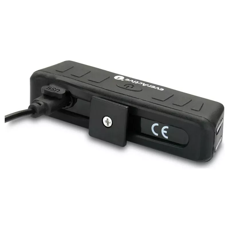 EverActive BL-150R linterna frontal de doble haz con sensor de movimiento, 150 lúmenes, IPX4 resistente a salpicaduras, LED rojo/blanco, 3x AAA