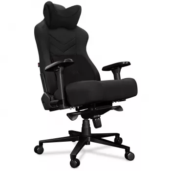 YUMISU 2053 silla gaming, tapizado de tela, negra (Y-2053-BB-M)