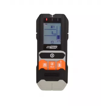 AWTOOLS detector multifunción 4 en 1 – metal, cables de corriente CA, madera/montante y sensor de humedad con pantalla LCD, alarma acústica y calibración automática