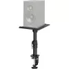 MOZOS MSK10 soporte para monitores de estudio par – soportes de altavoz de acero ajustables en altura con almohadillas de desacoplamiento, puntas de suelo y gestión de cables, 800–1300 mm, 20 kg de carga por soporte, negro