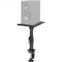 MOZOS MSK10 soporte para monitores de estudio par – soportes de altavoz de acero ajustables en altura con almohadillas de desacoplamiento, puntas de suelo y gestión de cables, 800–1300 mm, 20 kg de carga por soporte, negro