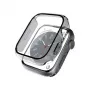 CRONG funda híbrida para reloj con cristal templado para Apple Watch 44mm - transparente