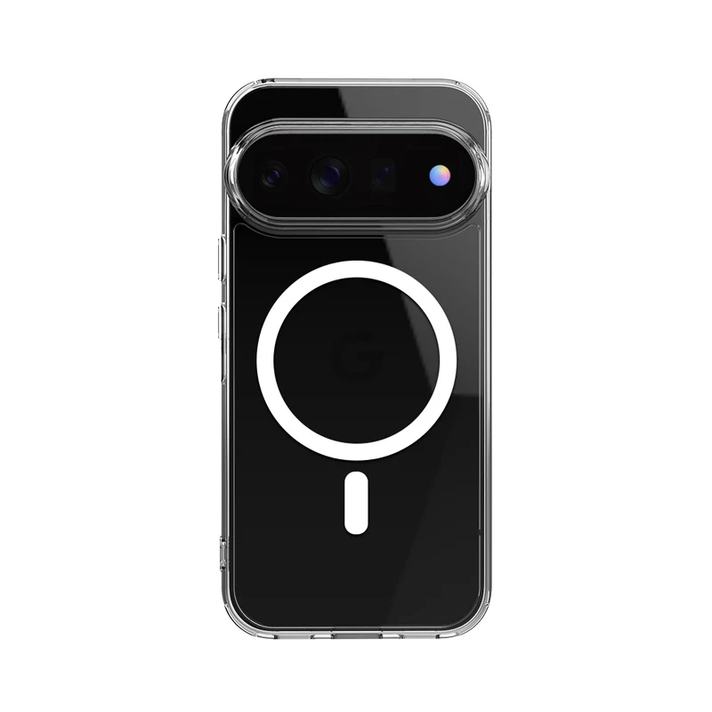 Crong funda MagSafe magnética Hybrid Clear para Google Pixel 11 Pro - transparente