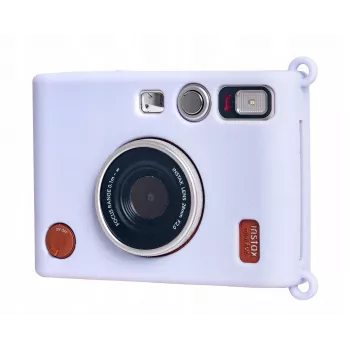 LOVEINSTANT Funda protectora de silicona para Fujifilm Instax Mini Evo - Lila