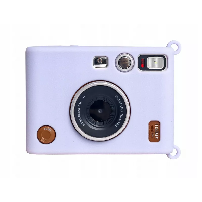 LOVEINSTANT Funda protectora de silicona para Fujifilm Instax Mini Evo - Lila