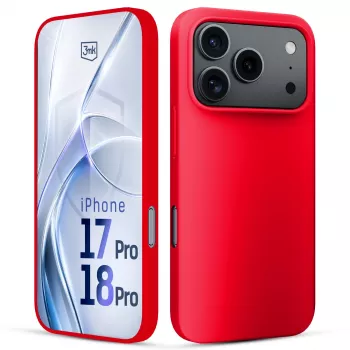 3mk Hardy Mellow Funda para Apple iPhone 17 Pro / 18 Pro Rojo