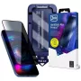 3MK HardGlass MaxPrivacy Protector de pantalla de privacidad con aplicador para Apple iPhone 13 / 13 Pro / 14 / 16e / 17e, cristal templado, 9H, marco negro