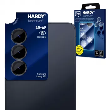 3mk Hardy Lente de zafiro para Samsung Galaxy S26 - Protección de cámara ultrafina 9H (set de 5)