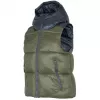 4F chaleco acolchado tipo plumas para mujer caqui H4Z22 KUDP004 talla L