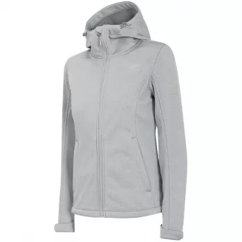4F chaqueta softshell para mujer H4Z22 SFD350 gris claro jaspeado