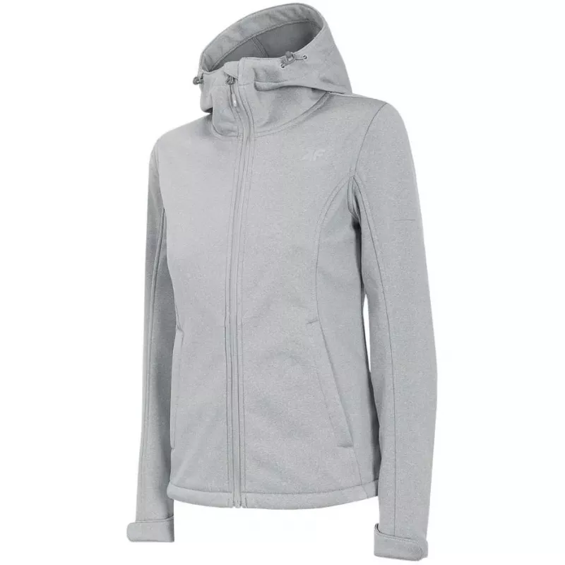 4F chaqueta softshell para mujer H4Z22 SFD350 gris claro jaspeado