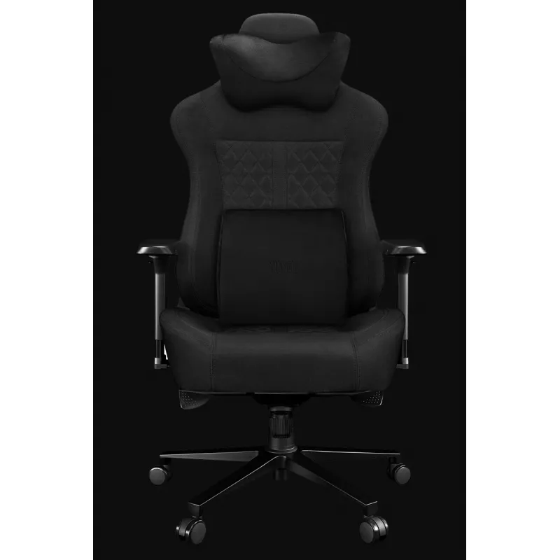 YUMISU 2052 silla gaming, tapizado de tela, negra (Y-2052-GB-M)