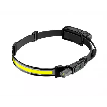 AWTOOLS AW BRIGHTBAR Linterna frontal LED con sensor de movimiento Black Line - 500 lúmenes COB+XPE, recargable USB-C, IPX4
