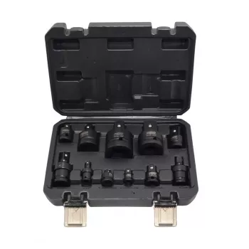 AWTOOLS juego de adaptador de impacto y junta cardán CrMo 11 piezas BLACK LINE
