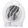 Adler AD 7728 calefactor cerámico PTC 2000W con oscilación, 2 niveles de calor, modo aire frío, protección contra sobrecalentamiento y vuelco, blanco/negro