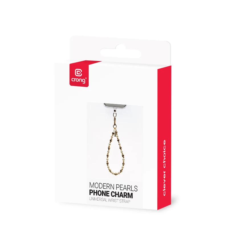 Crong Phone Charm - Correa de mano para teléfono (Moderne Perlen)