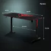 Diablo X-Mate 1400 Escritorio gaming 140 cm x 60 cm Negro