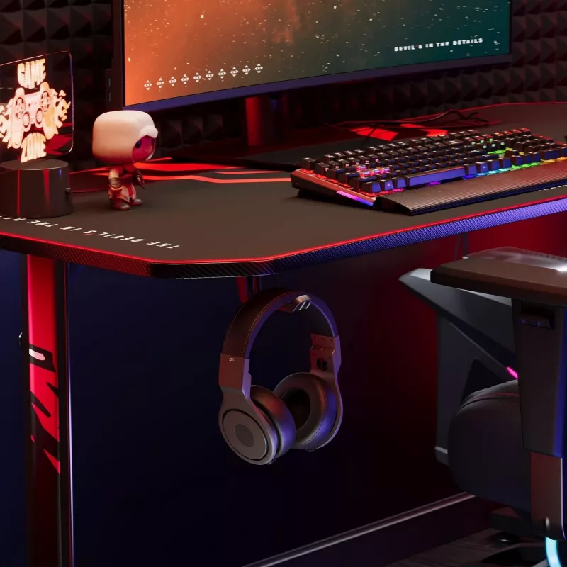 Diablo X-Mate 1400 Escritorio gaming 140 cm x 60 cm Negro