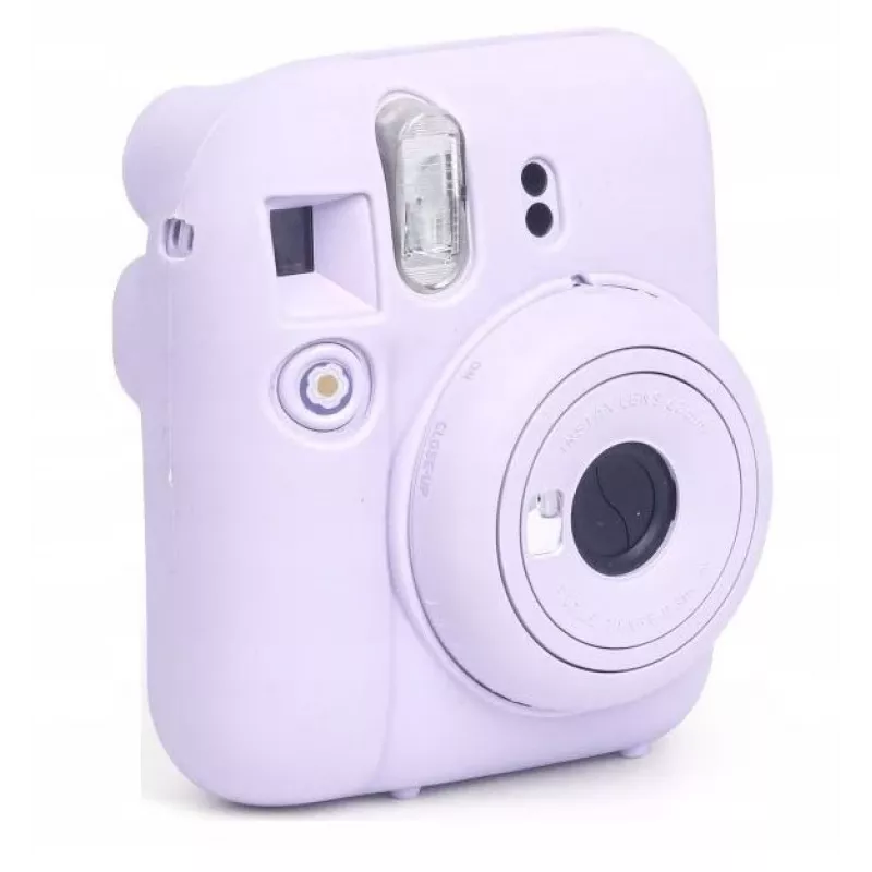 LOVEINSTANT Funda de silicona para Fujifilm Instax Mini 12 – Lila