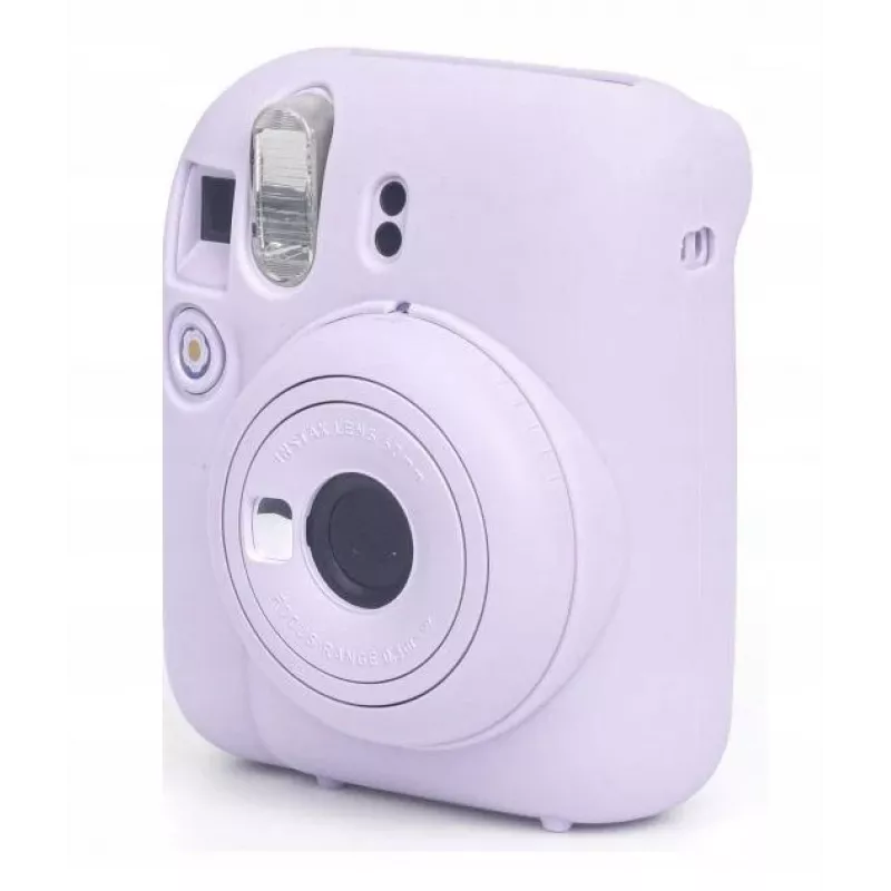 LOVEINSTANT Funda de silicona para Fujifilm Instax Mini 12 – Lila