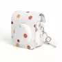 LOVEINSTANT Funda de piel PU de lunares para Fujifilm Instax Mini 12, correa extraíble, cierre magnético