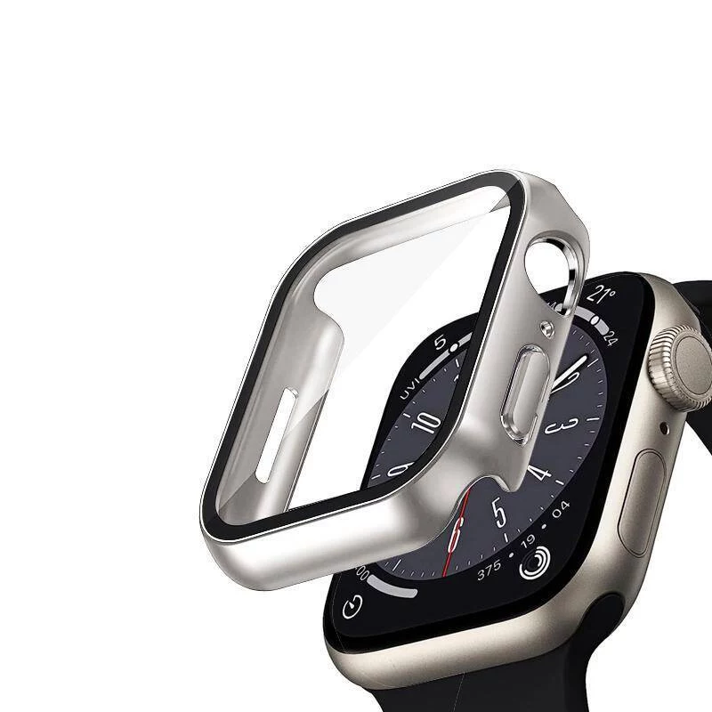 Crong Hybrid Watch Case con cristal templado para Apple Watch 40mm - Starlight