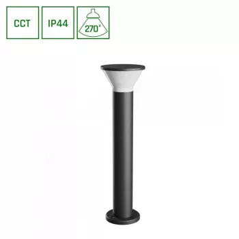 Aplique de pared exterior 6W GU10 450lm IP44 CCT seleccionable Gris