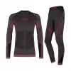 Conjunto de ropa interior térmica activa para niñas Alpinus Tactical Mora Grafito-Rosa 120-136