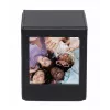 LOVEINSTANT Caja de almacenamiento de fotos para Fujifilm Instax Square - Negra con ventana, para 100 fotos