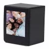 LOVEINSTANT Caja de almacenamiento de fotos para Fujifilm Instax Square - Negra con ventana, para 100 fotos