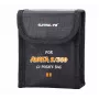 SUNNYLIFE Bolsa protectora ignífuga para baterías de DJI Avata 2 - capacidad para 2 baterías, negra