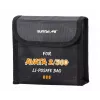 SUNNYLIFE Bolsa de almacenamiento ignífuga para 3 baterías DJI Avata 2 / Avata