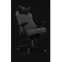 Yumisu 2054 Silla gamer de tela gris/negro, 150 kg, reposabrazos 2D, reclinable 90-150°