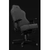 Yumisu 2054 Silla gamer de tela gris/negro, 150 kg, reposabrazos 2D, reclinable 90-150°