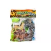 LEAN TOYS Set de 6 figuras de animales salvajes, elefante, león, rinoceronte, tigre, cebra, jirafa