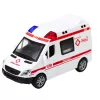 LEAN TOYS Coche de policía y ambulancia vehículos de emergencia de fricción con luz y sonido, puertas que se abren, surtido