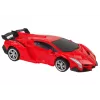 LEAN TOYS Robot coche 2 en 1 vehículo RC radiocontrol rojo
