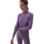 Conjunto de ropa térmica sin costuras para mujer 4F F156 lila XS/S