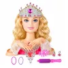 LEAN TOYS muñeca cabeza de peluquería Beauty Fashion con accesorios, cabello rubio, 25 cm, para niños a partir de 3 años