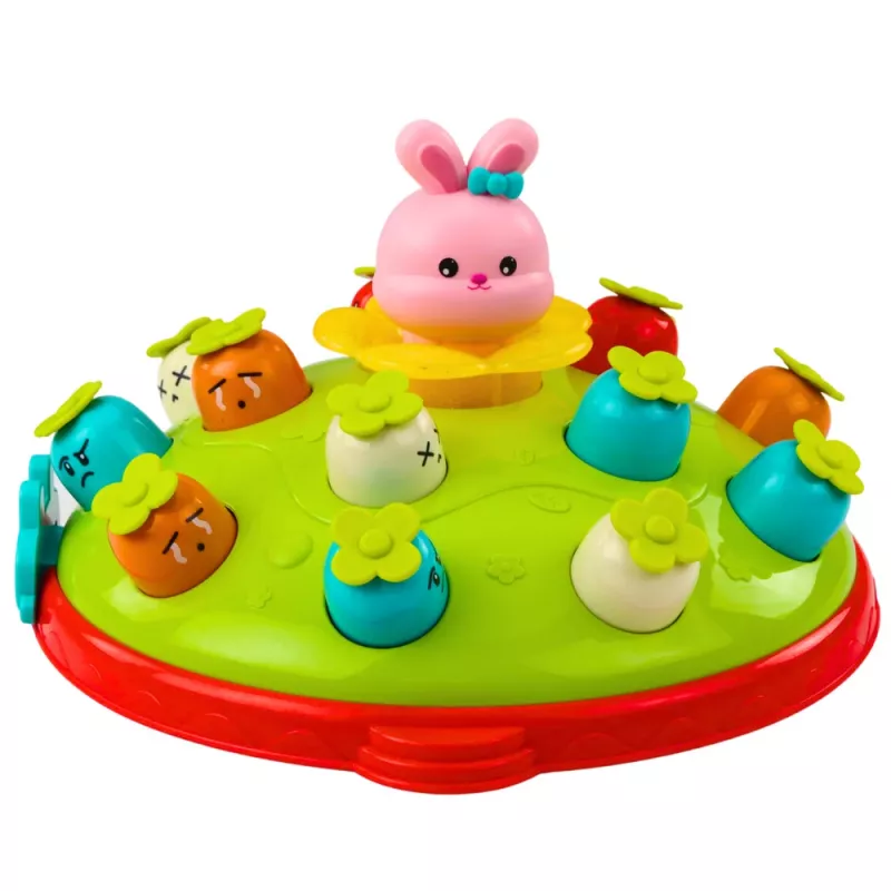 LEAN TOYS Juego Arcade Martillear Zanahorias con Conejo Saltarín
