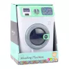 LEAN TOYS Lavadora Infantil con Tambor Giratorio, Luces y Sonidos, Blanco y Verde
