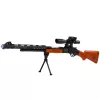 LEAN TOYS Rifle de Francotirador de Juguete AK-528 con Mira Telescópica, Trípode, Luz y Sonido