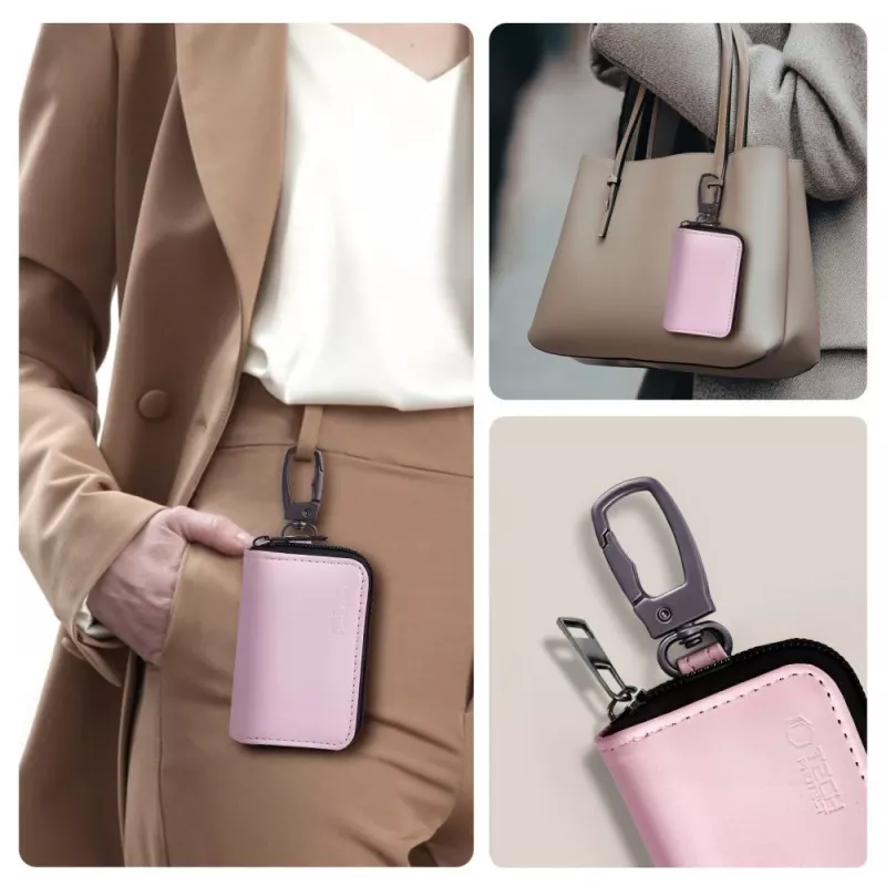 Tech-Protect KLR300 Bolsa Faraday Bloqueador de Señal RFID Keyless Funda Rosa