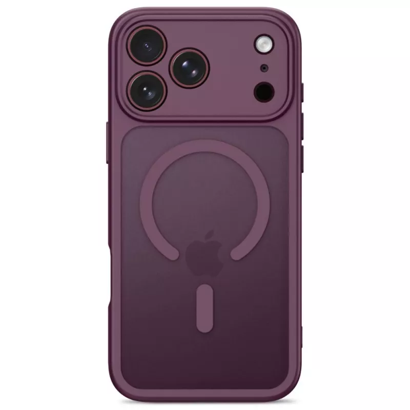 Tech-Protect Basicmag Funda MagSafe para iPhone 17 Pro Max / 18 Pro Max Mate Cereza Oscuro
