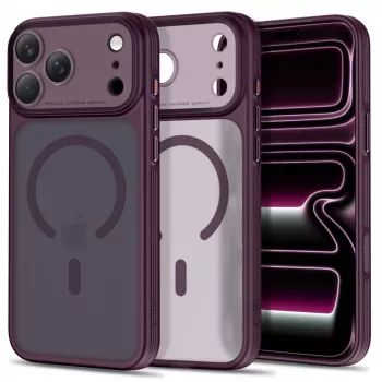 TECH-PROTECT MagPrime Funda MagSafe para iPhone 17 Pro Max / 18 Pro Max - Mate Cereza Oscuro