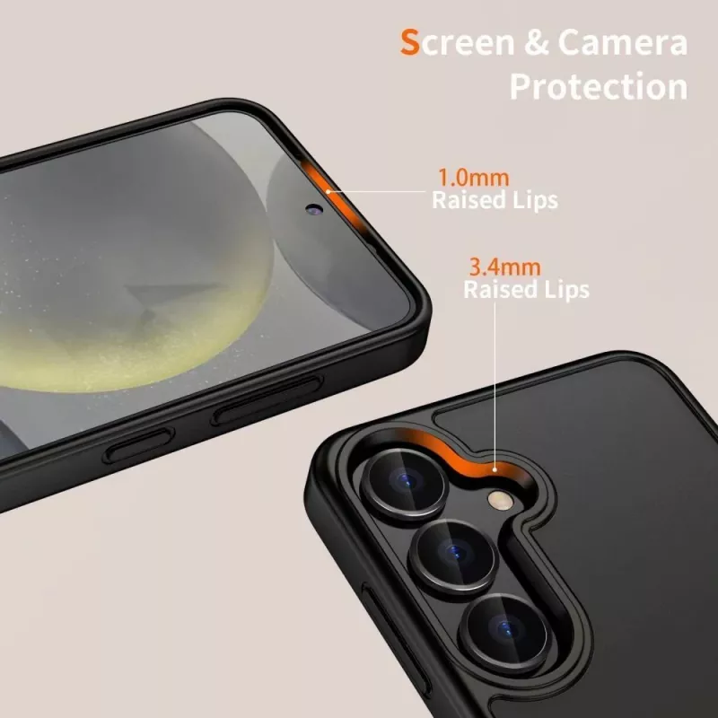 Tech-Protect Magmat Funda para Samsung Galaxy S25 Edge Negro Mate