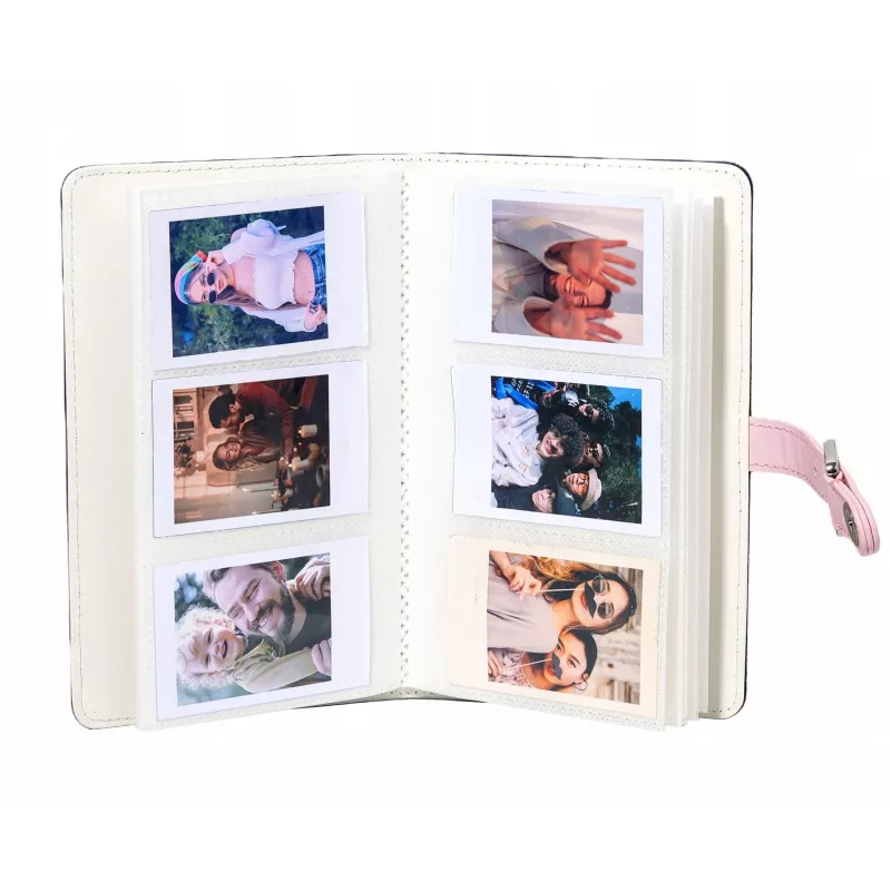 LOVEINSTANT Álbum de fotos vaquero para Fujifilm Instax Mini – capacidad para 108 copias, tapa de piel sintética PU, 18 páginas, azul