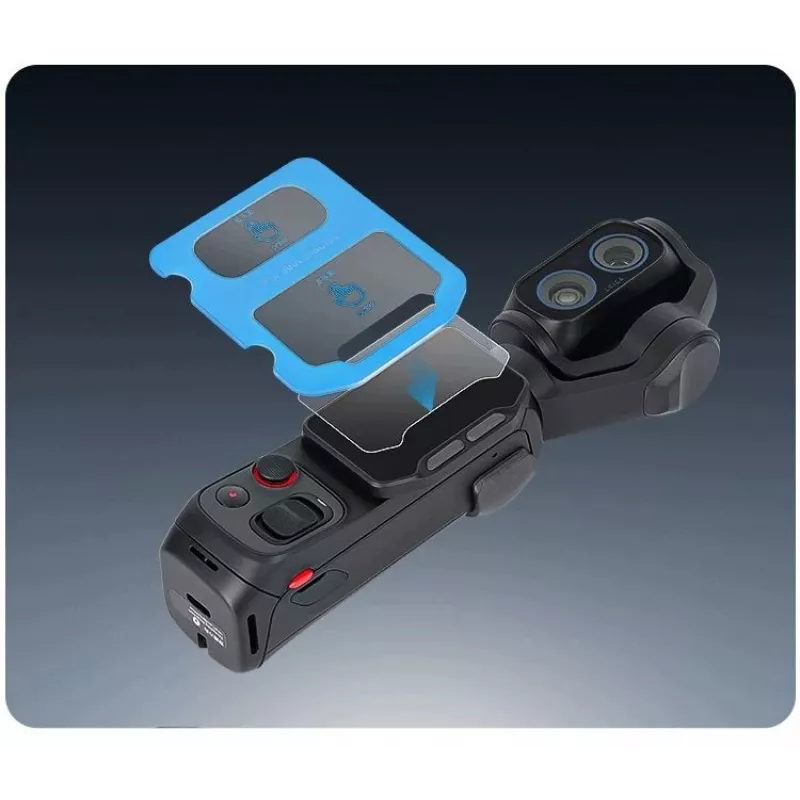 SUNNYLIFE Set de protección de cristal templado 9H para pantalla y objetivo para Insta360 Luna Ultra con recubrimiento AR, bordes 2.5D y accesorios de montaje