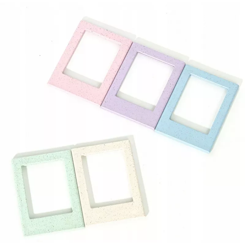 LOVEINSTANT Set de 5 marcos de fotos magnéticos para Fujifilm Instax Mini – colores pastel, montaje en nevera